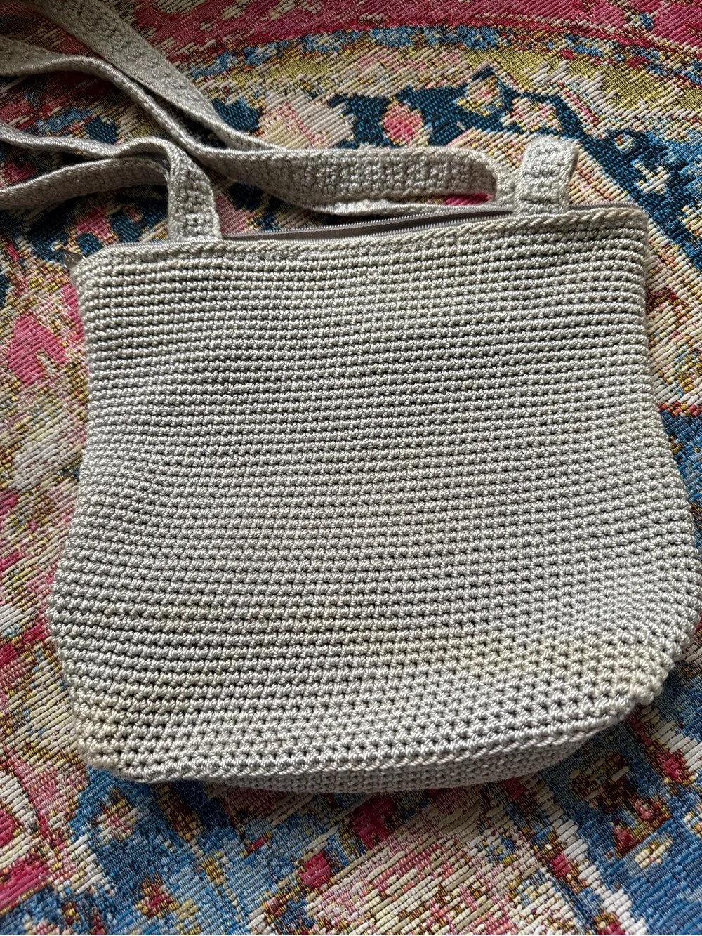 The Sak Large Khaki Knit Shoulder Bag